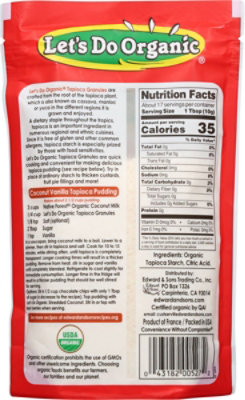 Lets Do Organic Tapioca Organic Granulated Box - 6 Oz - Image 5