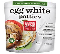 Good Food Made Simple Egg White Patties Cage Free 4 Inch Pouch 5 Count - 10 Oz