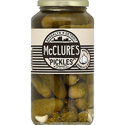 McClures Pickles Whole Garlic & Dill Jar - 32 Oz - Image 2