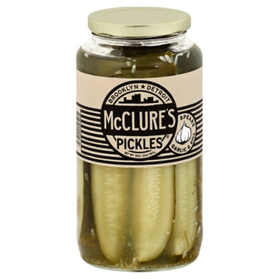 McClures Pickles Spears Garlic & Dill Jar - 32 Oz - Image 1