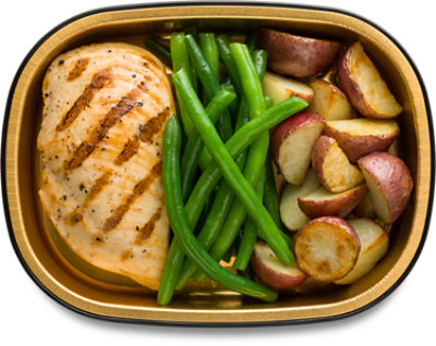 Grab N Go Meal Chicken Roasted Potatoes Green Beans Cold - albertsons