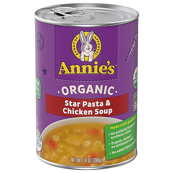Annies Homegrown Soup Organic Star Pasta & Chicken Can - 14 Oz