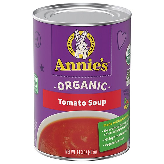 Annies Homegrown Soup Organic Tomato Can - 14.3 Oz