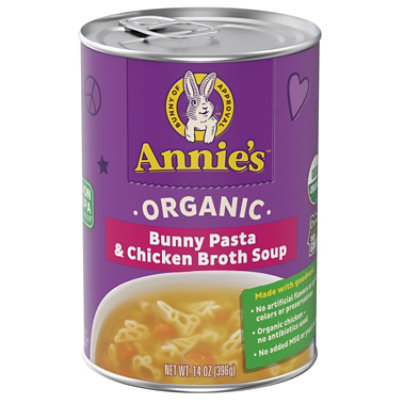 Annies Homegrown Soup Organic Bunny Pasta & Chicken Broth Can - 14 Oz - Image 1