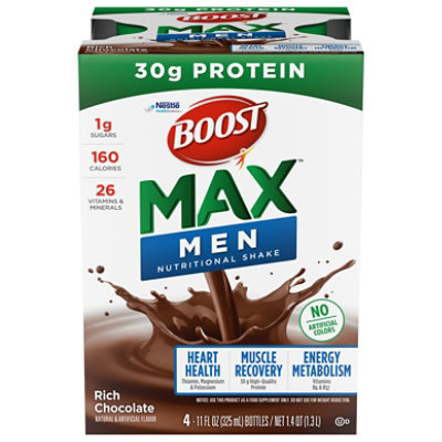BOOST Max Nutritional Shake Rich Chocolate - 4-11 Fl. Oz.