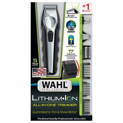 Wahl Lithium Ion Grooming Kit Trimmer All In One Rechargeable Box - Each