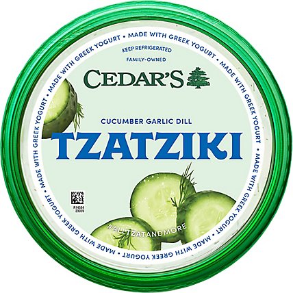 Cedars Tzatziki Cucumber Garlic Dill Tub - 12 Oz - Image 2
