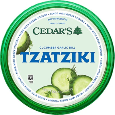 Cedars Tzatziki Cucumber Garlic Dill Tub - 12 Oz - Image 1