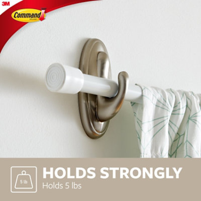 3M Command Decorative Hooks Traditional Metallic Coated Holds 2 kg Blister Pack - Each - Image 4