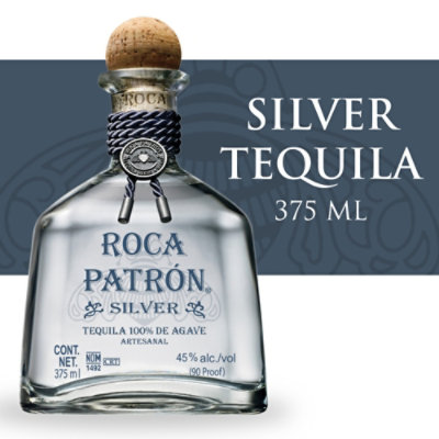 Patron Roca Silver Tequila Bottle - 375 Ml