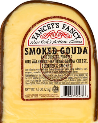 Yanceys Fancy Cheese Smoked Gouda Vacuum Packed - 7.6 Oz - Image 2