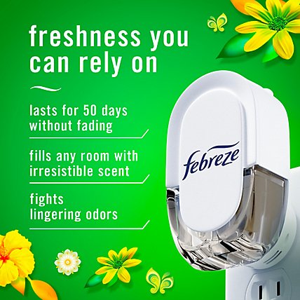 Febreze Air Freshener Odor Eliminating Fade Defy PLUG Gain Original Starter Kit - Each - Image 3