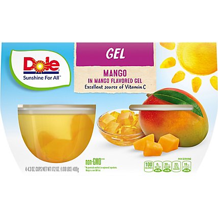 Dole Gel Mango In Mango Gel Multipack - 4-4.3 Oz - Image 2