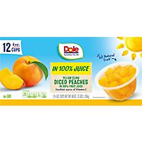 Dole Peaches Diced Yellow Cling In 100% Juice Box - 12-4 Oz - Image 6