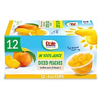 Dole Peaches Diced Yellow Cling In 100% Juice Box - 12-4 Oz - Image 3