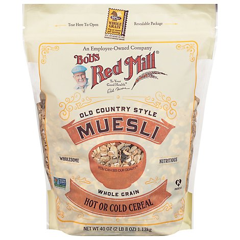 Bobs Red Mill Cereal Muesli Hot Cold Old Country Style - 40 Oz