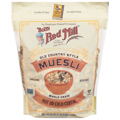 Bobs Red Mill Cereal Muesli Hot Cold Old Country Style - 40 Oz