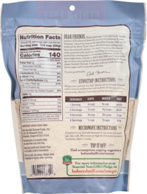 Bobs Red Mill Scottish Oatmeal Gluten Free - 20 Oz - Image 5
