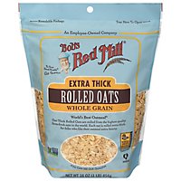 Bobs Red Mill Rolled Oats Extra Thick Whole Grain - 16 Oz - Image 1