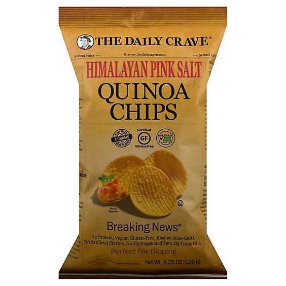 The Daily Crave Himalayan Pink Salt Quinoa Chips - 4.25 Oz