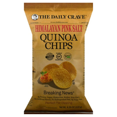 The Daily Crave Himalayan Pink Salt Quinoa Chips - 4.25 Oz