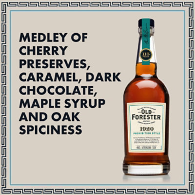 Old Forester Row Series 1920 Prohibition Kentucky Straight Bourbon Whisky 115 Proof - 750 Ml - Image 2