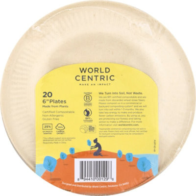 World Centric Plates Compostable 6 Inch Wrapper - 20 Count - Image 4