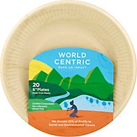 World Centric Plates Compostable 6 Inch Wrapper - 20 Count - Image 2