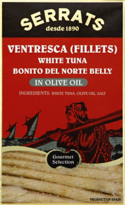 Serrats Tuna Fillets White Ventresca In Olive Oil Box - 4 Oz - Image 2