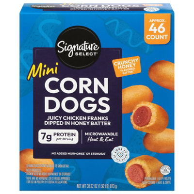 Signature SELECT Mini Corn Dogs Chicken Box 46 Count - 30.82 Oz - Image 2