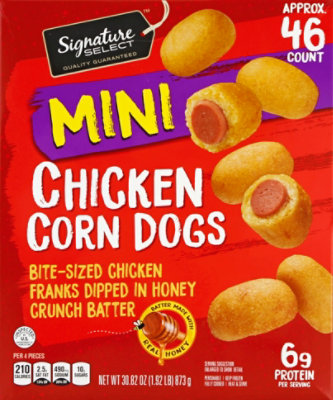 Signature SELECT Corn Dogs Chicken Mini Box 46 Count - 30.82 Oz - Image 2