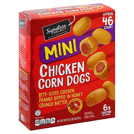 Signature SELECT Corn Dogs Chicken Mini Box 46 Count - 30.82 Oz