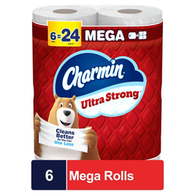 Charmin Ultra Strong Bathroom Tissue Mega Rolls 2 Ply - 6 Roll - Image 1