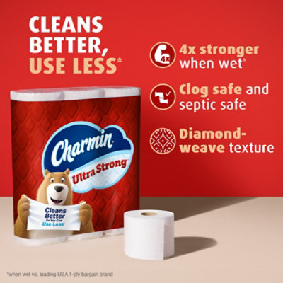 Charmin Ultra Strong Bathroom Tissue Mega Rolls 2 Ply - 6 Roll - Image 2