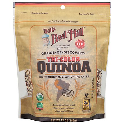 Bob's Red Mill Organic Tri Color Quinoa Grain - 13 Oz - Image 1