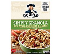 Quaker Simply Granola Oats Apple Cranberry - 21 Oz