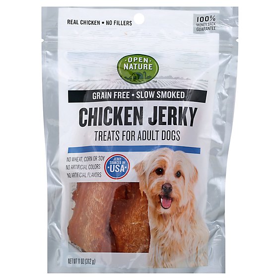 Open Nature Dog Treat Jerky Chicken - 11 Oz