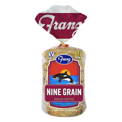 Franz 9 Grain English Muffins - 14 Oz - Image 1