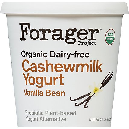 Forager Project Organic Yogurt Alternative Cashewmilk Dairy Free Vanilla Bean - 24 Oz - Image 2