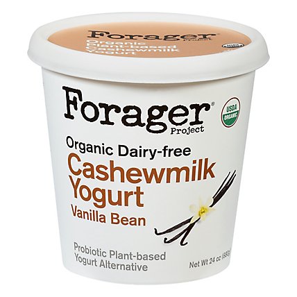Forager Project Organic Yogurt Alternative Cashewmilk Dairy Free Vanilla Bean - 24 Oz - Image 1
