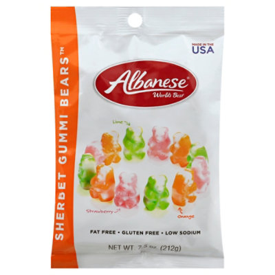 Albanese Gummi Bears Sherbet - 7.5 Oz