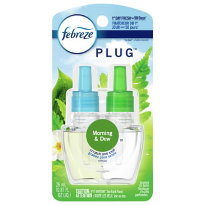 Febreze Plug Scented Oil Refill Gain Meadows & Rain - 0.87 Fl. Oz. - Image 1