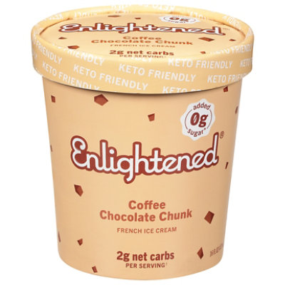 Enlightened Keto Collection Ice Cream Coffee & Cream 1 Pint - 473 Ml - Image 3
