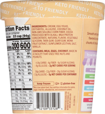 Enlightened Keto Collection Ice Cream Coffee & Cream 1 Pint - 473 Ml - Image 6