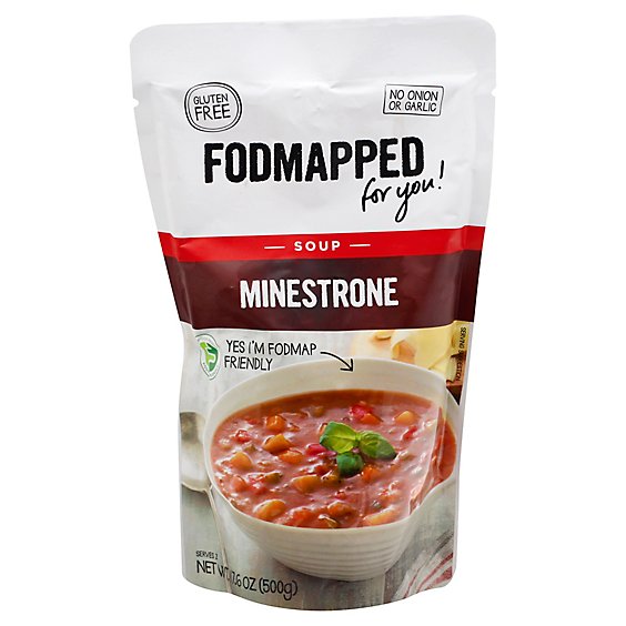 FODMAPPED Soup Gluten Free Minestrone Pouch - 17.6 Oz