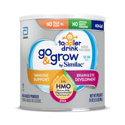 Go & Grow by Similac Toddler Drink Powder Non GMO With 2 FL HMO - 24 Oz