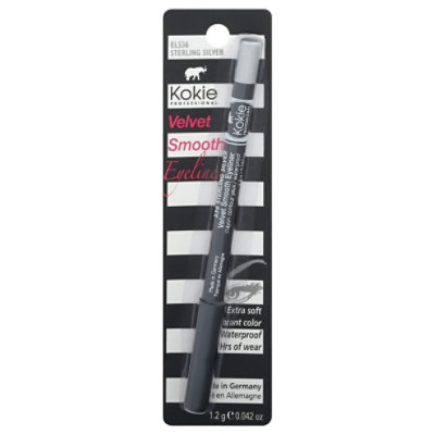 Kokie Professional Velvet  Smooth  Waterproof  Sterling Silver Eyeliner - .042 Oz - Image 3