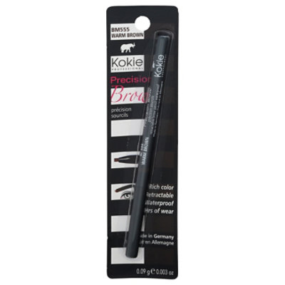 Kokie Professional Warm Brown Precision Brow Pencil - 0.24 Fl. Oz. - Image 3