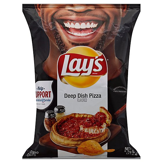 Lays Potato Chips Deep Dish Pizza Bag - 2.75 Oz