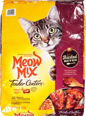 Meow Mix Dry Cat Food Tender Centers Chicken & Tuna Basted Bites - 13.5 Lb - Image 2